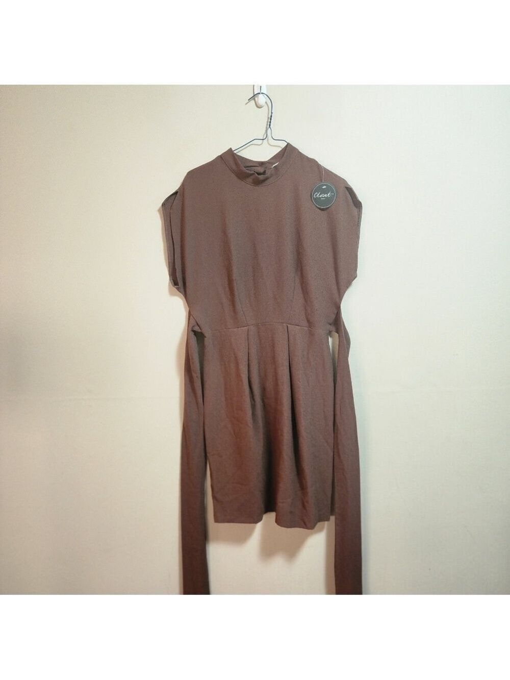Closet london kimono pencil dress with tie color chocolate size 10